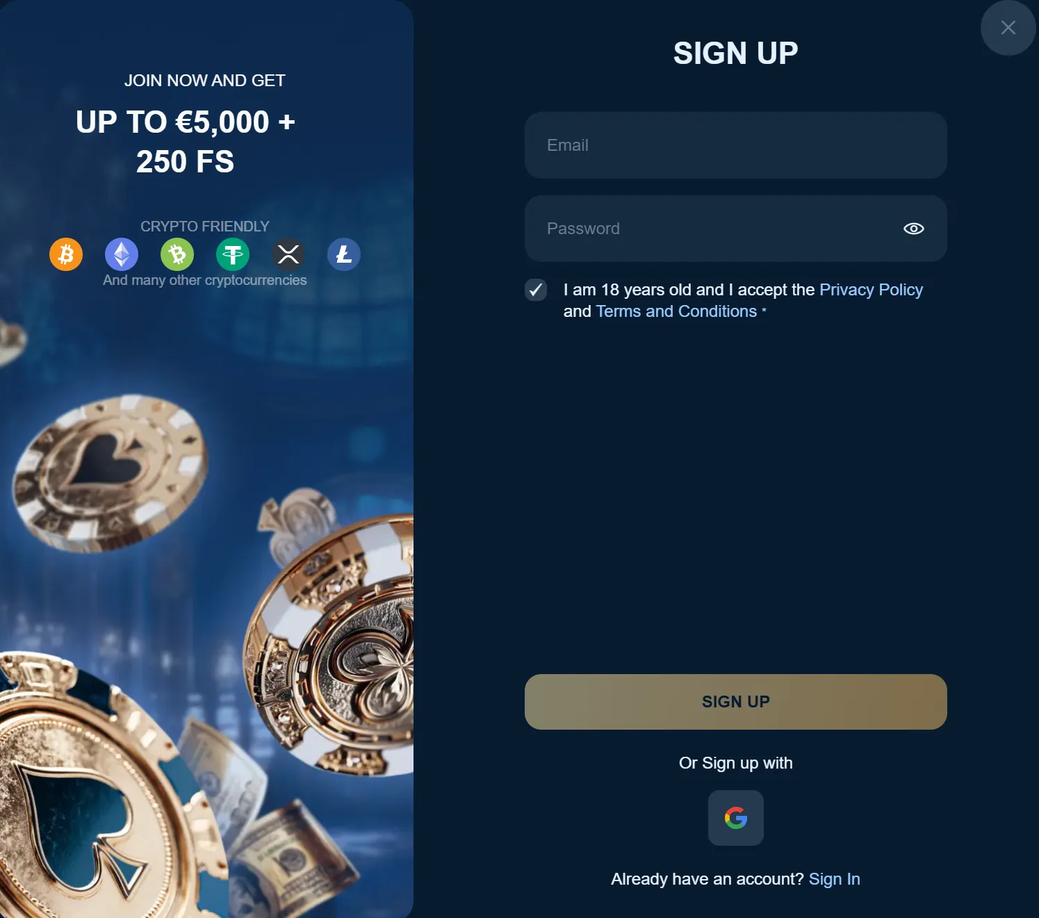 revery play casino login